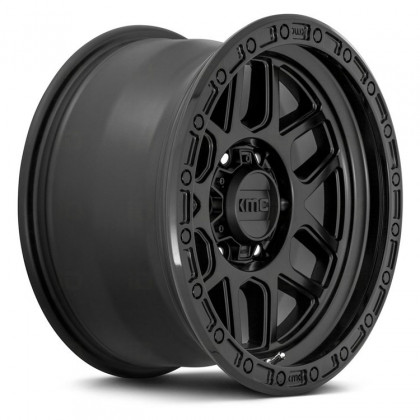 Alloy wheel KM544 Satin Black/Gloss Black Lip KMC