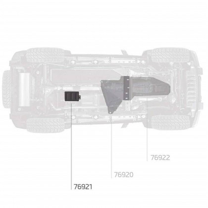 Evap canister skid plate Smittybilt