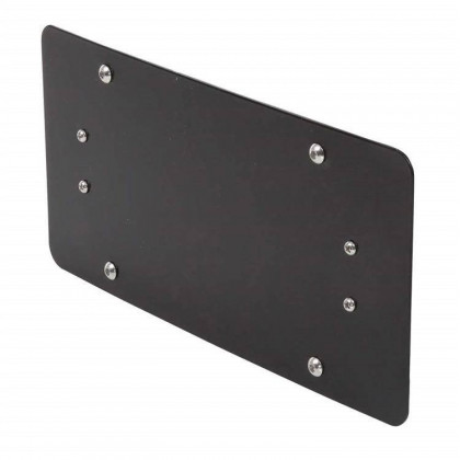 Roller fairlead mounted license plate bracket Smittybilt