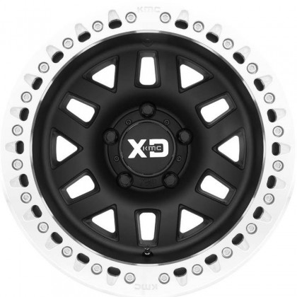 Alloy wheel KM229 Satin Black Machined Beadlock KMC