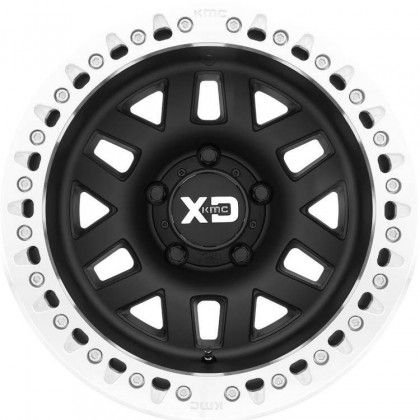 Alloy wheel KM229 Satin Black Machined Beadlock KMC