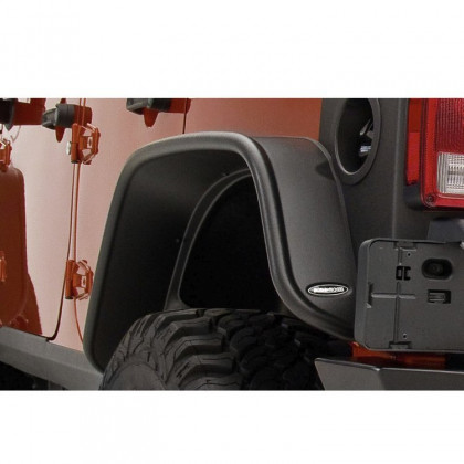 Front and rear fender flares standard coverage Bushwacker Flat Style