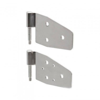 Door hinge set stainless steel Smittybilt