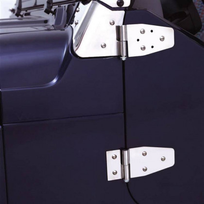Door hinge set stainless steel Smittybilt