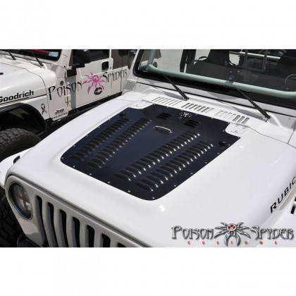Hood Louver aluminum black Poison Spyder