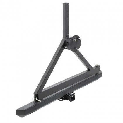 Rear tubular steel bumper with tyre carrier and receiver hitch Smittybilt SRC Classic