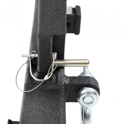 Rear tubular steel bumper with D-rings, tyre carrier and receiver hitch Smittybilt SRC Classic