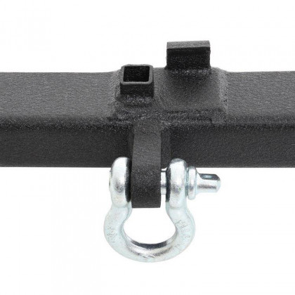 Rear tubular steel bumper with D-rings, tyre carrier and receiver hitch Smittybilt SRC Classic