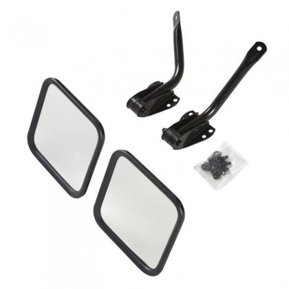 Side mirrors steel black Smittybilt