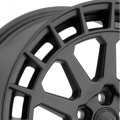 Alloy wheel Matte Gun Black Boxer Black Rhino