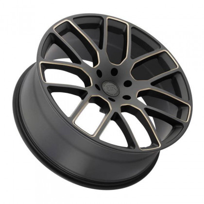 Alloy wheel Kunene Matte Black/Dark Tint Milled Black Rhino