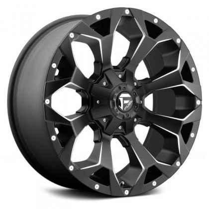 Alloy wheel D546 Assault Matte Black Milled Fuel