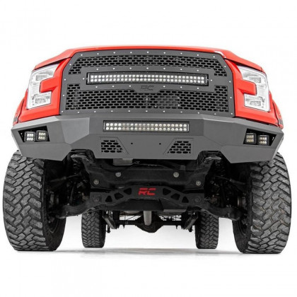 Front steel bumper with LED lights Rough Country 15-17