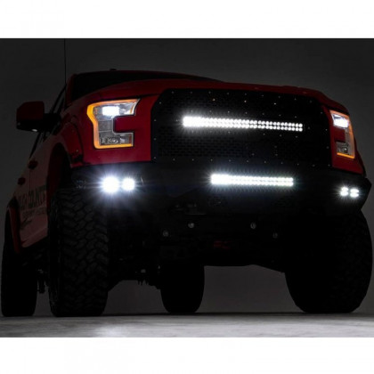 Front steel bumper with LED lights Rough Country 15-17