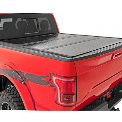 Hard bed cover tri-fold low profile Rough Country Cargo Management System 5' 5"
