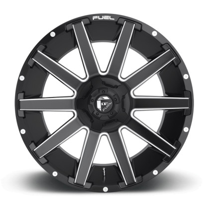 Alloy wheel D616 Contra Matte Black Milled Fuel