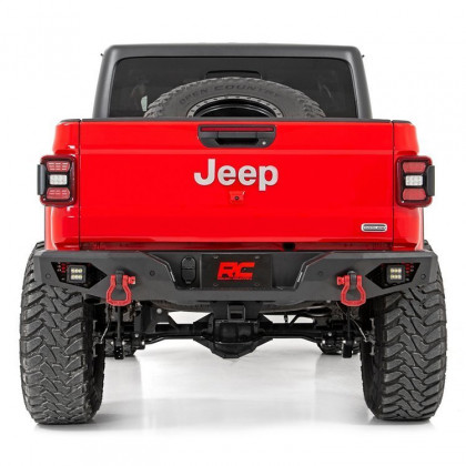 Rear steel bumper with LED lights Rough Country Rock Crawler