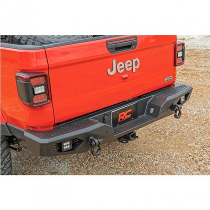 Rear steel bumper with LED lights Rough Country Rock Crawler