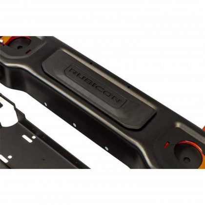 Front steel bumper straight with bull bar and winch plate OFD