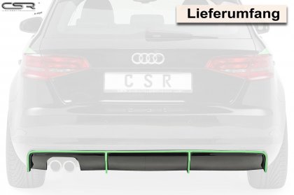 Spoiler pod zadní nárazník CSR - Audi A3 8V Sportback/3-Turer