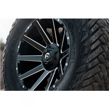 Alloy wheel D616 Contra Matte Black Milled Fuel