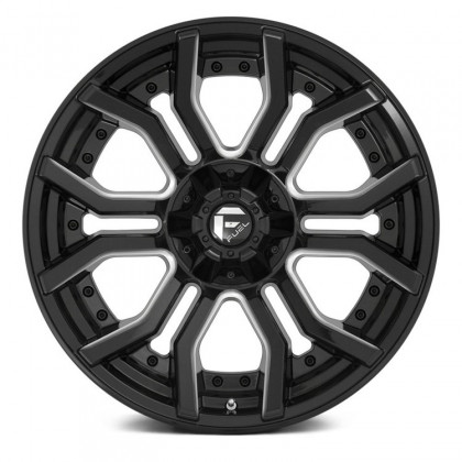 Alloy wheel D711 Rage Gloss Black Milled Fuel