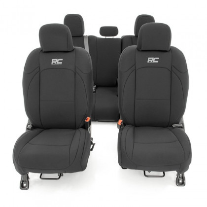 Seat cover set neoprene black Rough Country