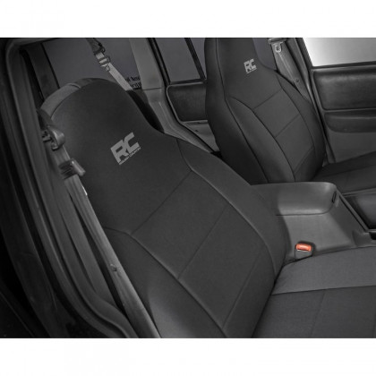 Seat cover set neoprene black Rough Country