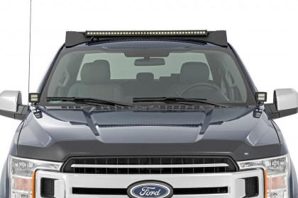 Roof rack system with front and rear LED light bar 40" Rough Country