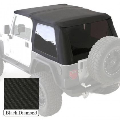 Soft top Slant Black Diamond with storage bag Smittybilt