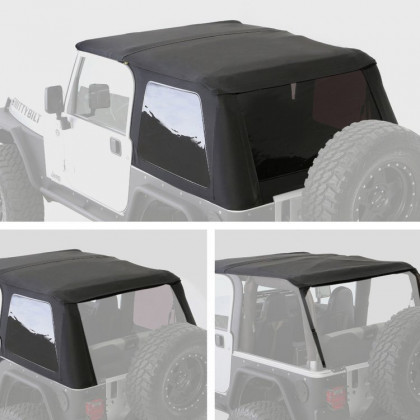 Soft top Slant Black Diamond with storage bag Smittybilt