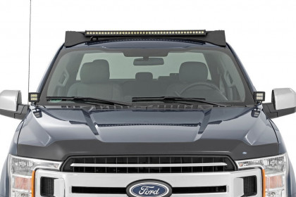 Roof rack system with front LED light bar 40" Rough Country Crew Cab