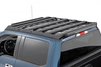 Roof rack system with front and rear LED light bar 40" Rough Country Crew Cab
