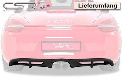 Spoiler pod zadní nárazník CSR- Porsche Boxster/Cayman 981 12-