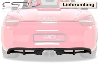 Spoiler pod zadní nárazník CSR- Porsche Boxster/Cayman 981 12-
