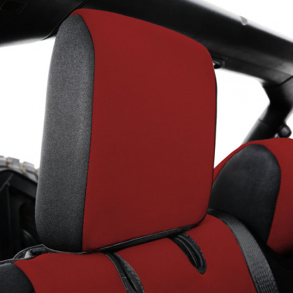 Neoprene seat covers set red Smittybilt