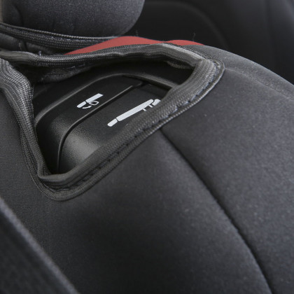 Neoprene seat covers set red Smittybilt