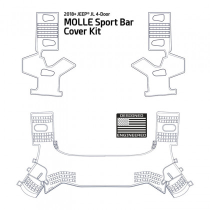 Sport bar cover kit Molle Smittybilt
