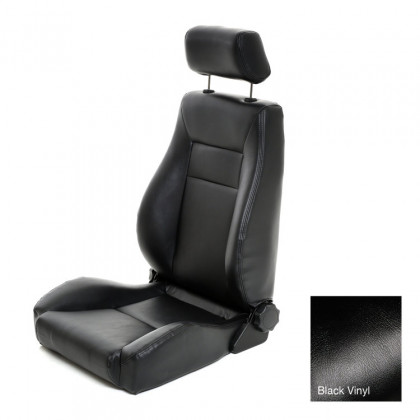 Front seat sport bucket Black Vinyl Smittybilt