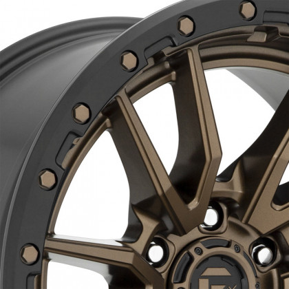 Alloy wheel D681 Rebel 6 Matte Bronze Black Bead Ring Fuel