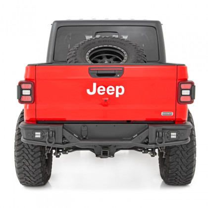 Rear steel tubular bumper with LED lights Rough Country