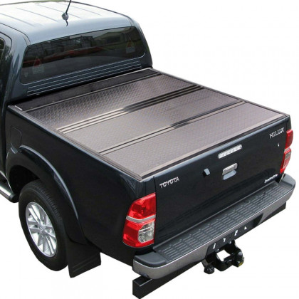 Hard tri-fold bed cover low profile OFD Double Cab