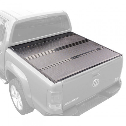 Hard tri-fold bed cover low profile OFD Double Cab