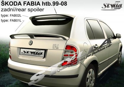 Spoiler zadní dveří spodní, křídlo Stylla Škoda Fabia I htb