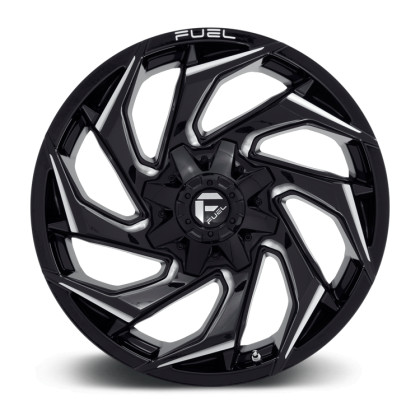 Alloy wheel D753 Reaction Gloss Black Milled Fuel