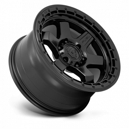 Alloy wheel D750 Block Matte Black W/ Black Ring Fuel
