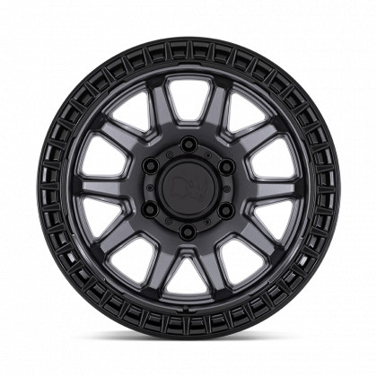 Alloy wheel Matte Gunmetal W/ Matte Black LIP Calico Black Rhino
