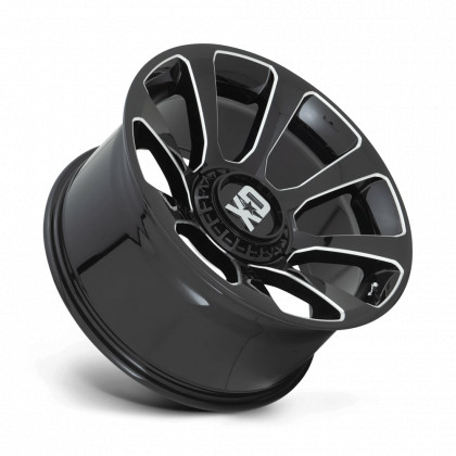 Alloy wheel XD854 Reactor Gloss Black Milled XD Series