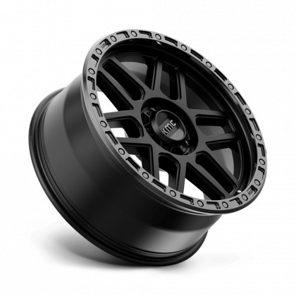 Alloy wheel KM544 Mesa Satin Black W/ Gloss Black LIP KMC