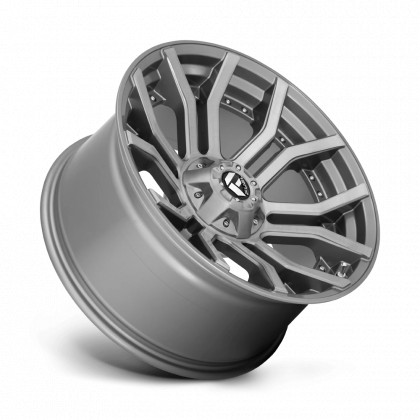 Alloy wheel D713 Rage Platinum Brushed GUN Metal Tinted Clear Fuel